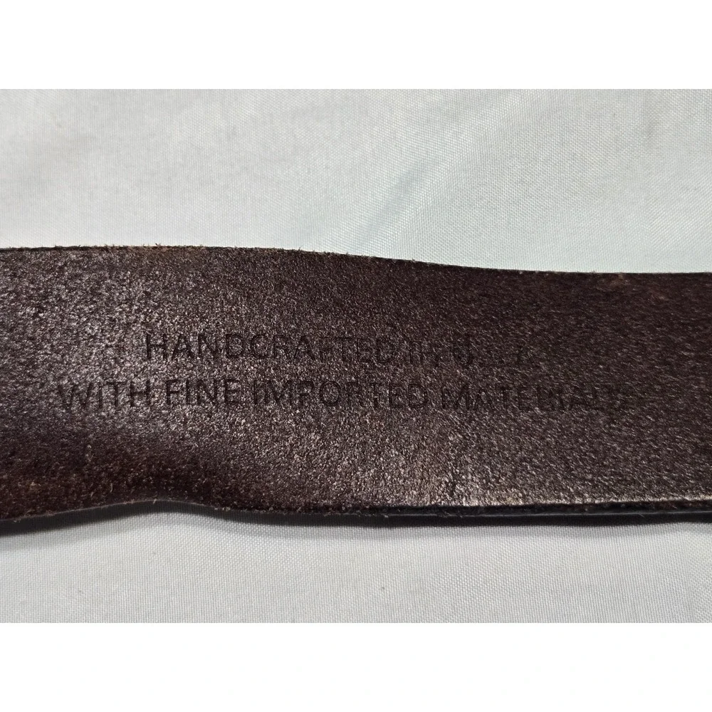 Winchester Gen Leather Soft Dark Brown Belt Size 39 Mens Vtg 1.5
